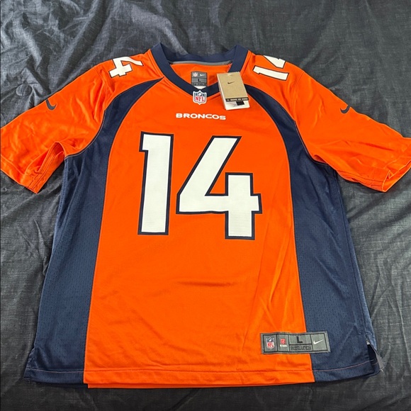 Denver Broncos #14 Courtland Sutton Home NFL On Field Nike Jersey - Picture 2 of 8